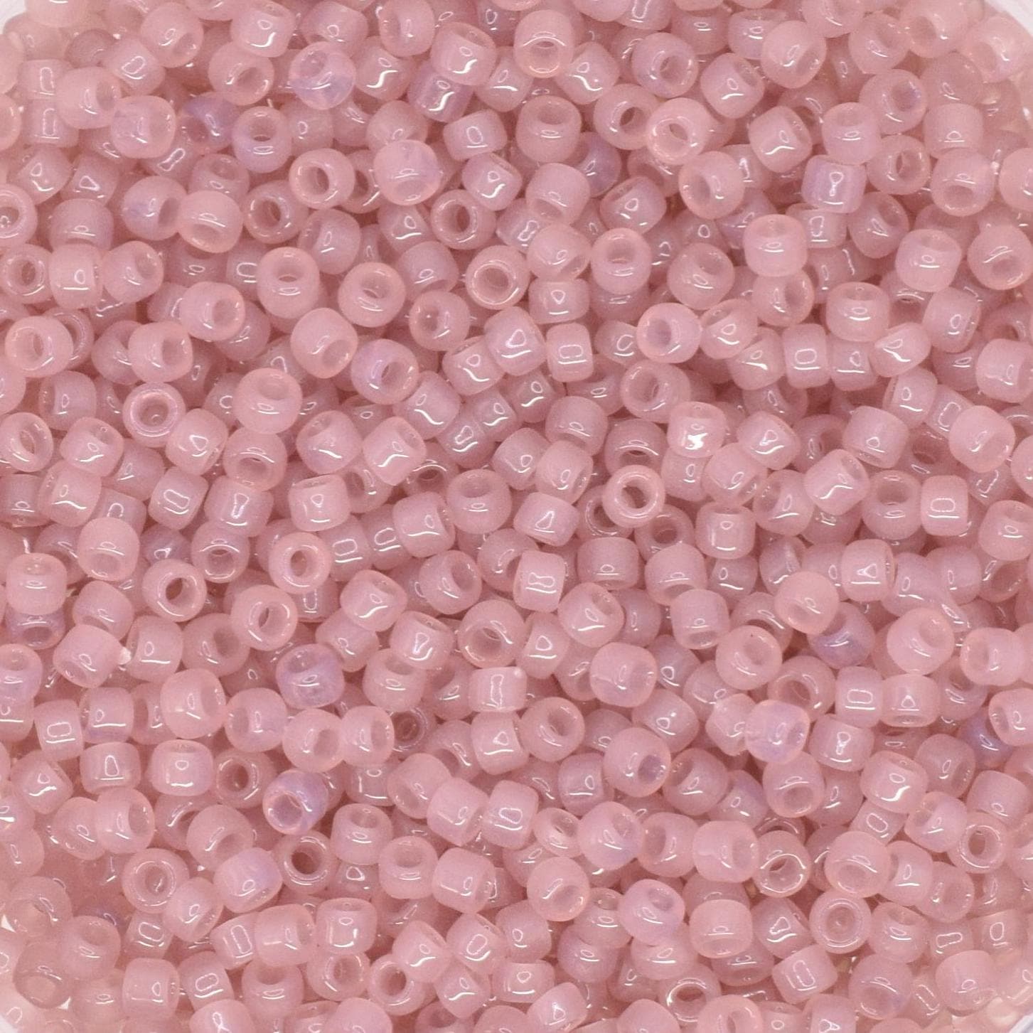 5g Toho seed beads 15/0, Translucent dusty rose, TR-15-1151, japanese beads, transparent pink, tiny beads, light pink