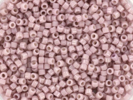 Miyuki Delica beads duracoat opaque soft baby pink, 5g 11/0 DB2361, cylindrical beads, light pink Miyuki, DB 2361, Delica opaque light rose