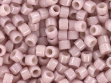 Miyuki Delica beads duracoat opaque soft baby pink, 5g 11/0 DB2361, cylindrical beads, light pink Miyuki, DB 2361, Delica opaque light rose