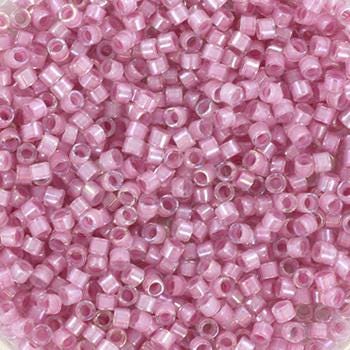 Miyuki Delica beads orchid lined crystal luster, color DB 72, 5g size 11/0, japanese beads, Miyuki DB-72, Miyuki color lined, light pink