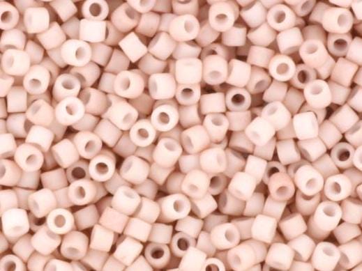 Miyuki Delica beads opaque matte pink champagne, 5g 11/0 DB1515, cylindrical beads, light pink Miyuki, color DB 1525, matte rosé