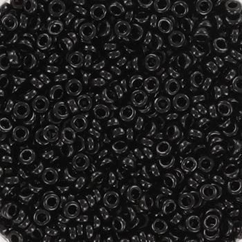 5g Miyuki spacer beads 2.2 x 1 mm, opaque black, color 401, beads from japan, donut shaped beads