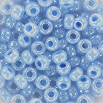 10g Miyuki seed beads 6/0, ceylon sky blue 524, japanese beads, large blue rocailles, size 4mm, pony beads