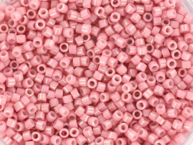 Miyuki Delica beads opaque rosewater, 5g 11/0 DB1906, cylindrical beads, 1.6mm beads, light pink Miyuki, rose color DB 1906