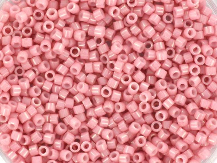 Miyuki Delica beads opaque rosewater, 5g 11/0 DB1906, cylindrical beads, 1.6mm beads, light pink Miyuki, rose color DB 1906