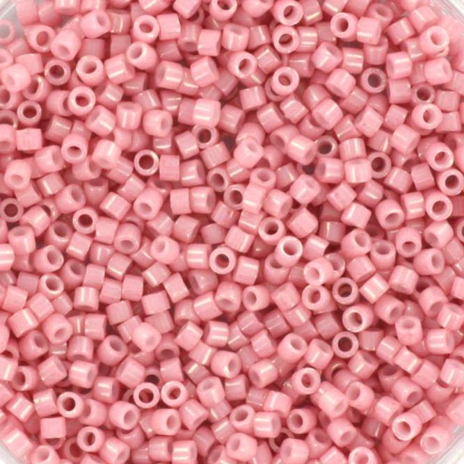 Miyuki Delica beads opaque rosewater, 5g 11/0 DB1906, cylindrical beads, 1.6mm beads, light pink Miyuki, rose color DB 1906