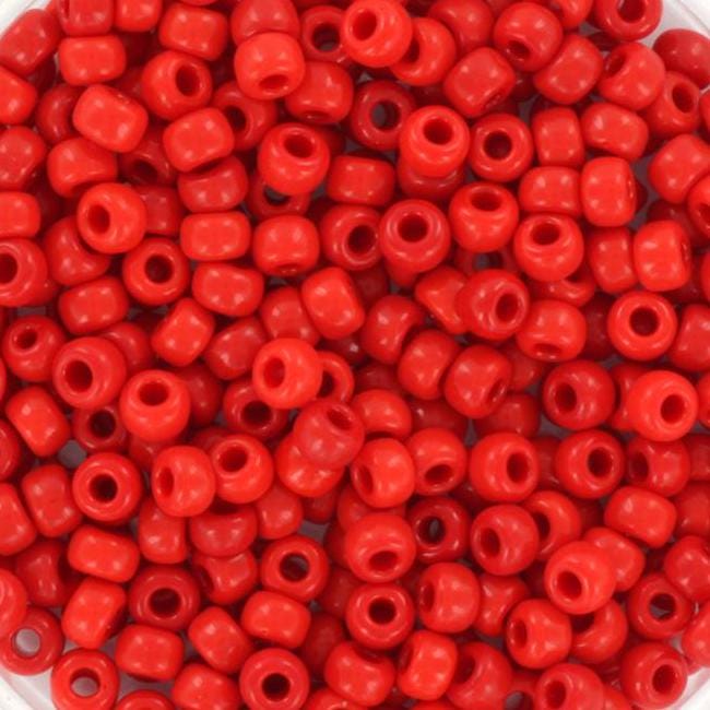 10g Miyuki seed beads 8/0, opaque red 408, japanese beads, color red beads, size 8 3mm, bright colors, red seed beads