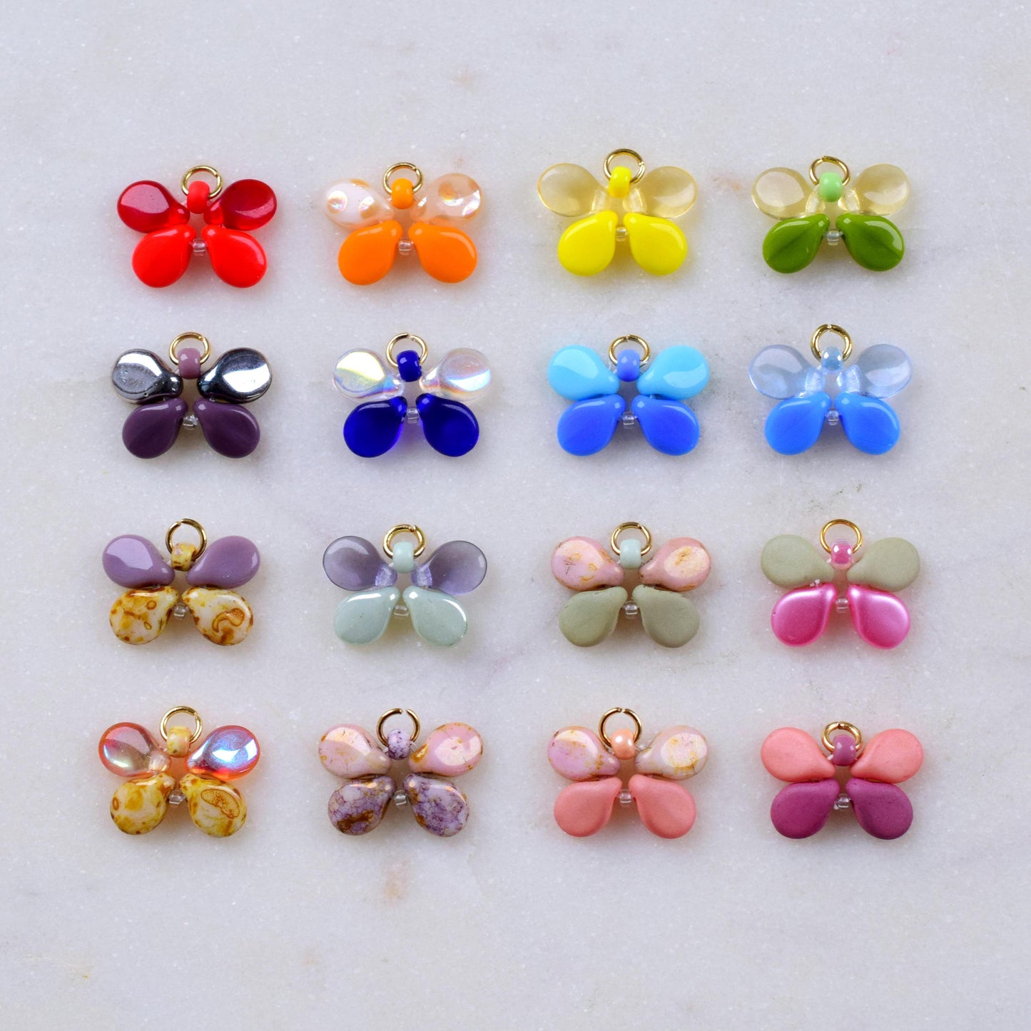 Butterfly charm, jewelry supplies pendants, Butterfly pendant, jewelry beads, colorful beads, handmade pendant, charms for bracelet