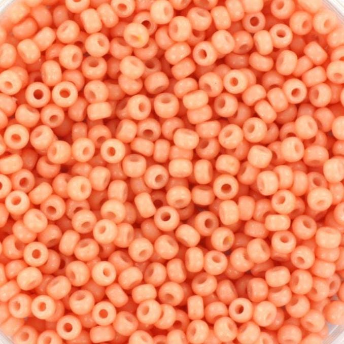 Miyuki seed beads 11/0, duracoat opaque tea rose 4461 10g, japanese beads, 2mm light pink beads, pink round rocailles