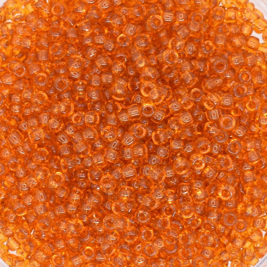 5g Toho seed beads 15/0, Transparent topaz, TR-15-2C, japanese beads, orange beads, size 15 seed beads, tiny beads, Toho round beads