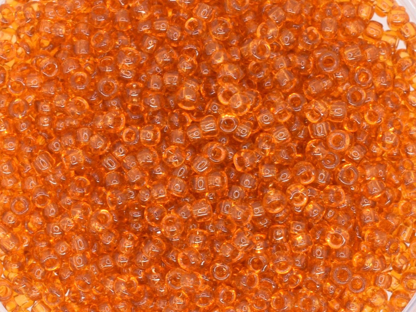 5g Toho seed beads 15/0, Transparent topaz, TR-15-2C, japanese beads, orange beads, size 15 seed beads, tiny beads, Toho round beads