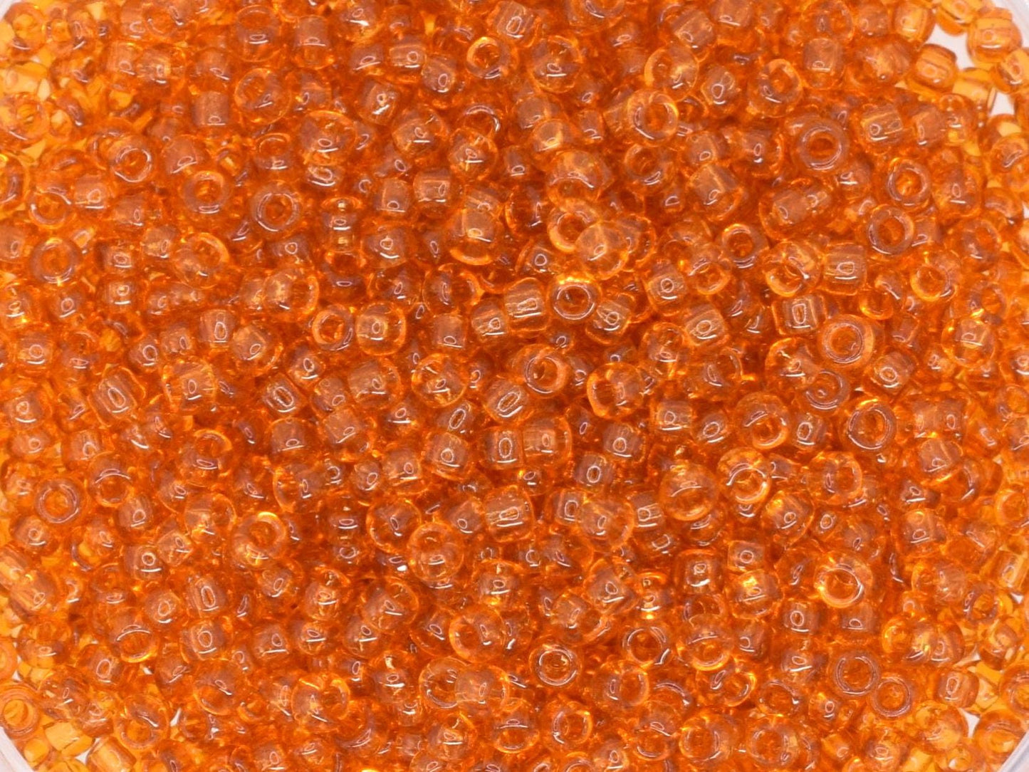 5g Toho seed beads 15/0, Transparent topaz, TR-15-2C, japanese beads, orange beads, size 15 seed beads, tiny beads, Toho round beads