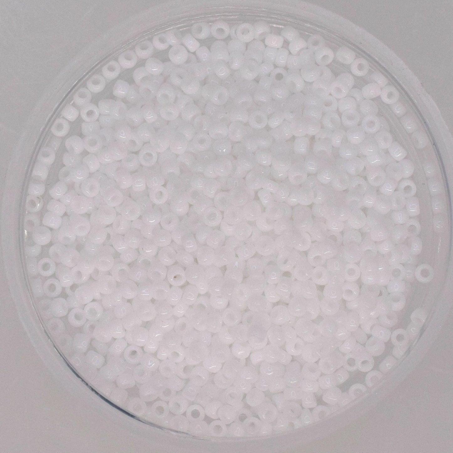 5g Toho seed beads 15/0, Opaque white, TR-15-41, japanese beads, tiny beads, Toho round white