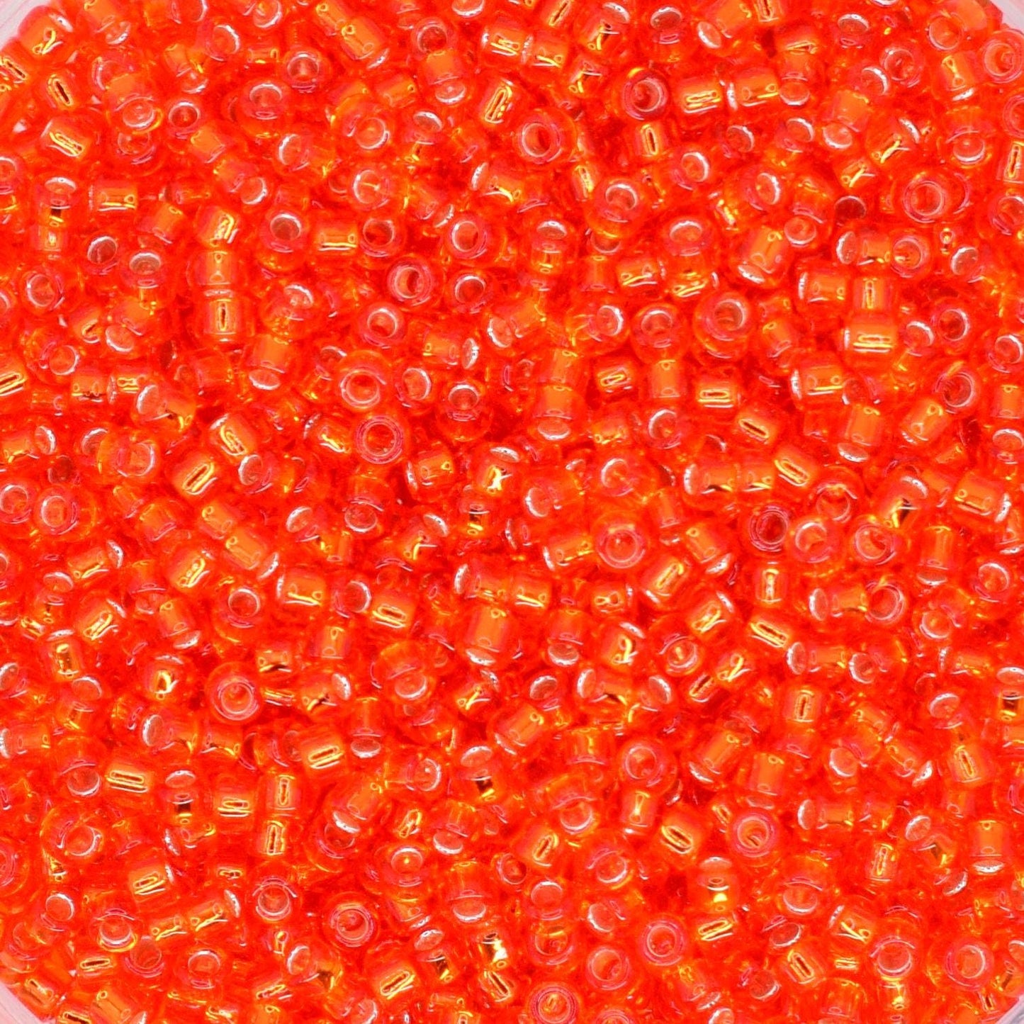 5g Toho seed beads 15/0, Silverlined light siam ruby, TR-15-25, japanese beads, transparent red, tiny beads, Toho round, bright red rocaille