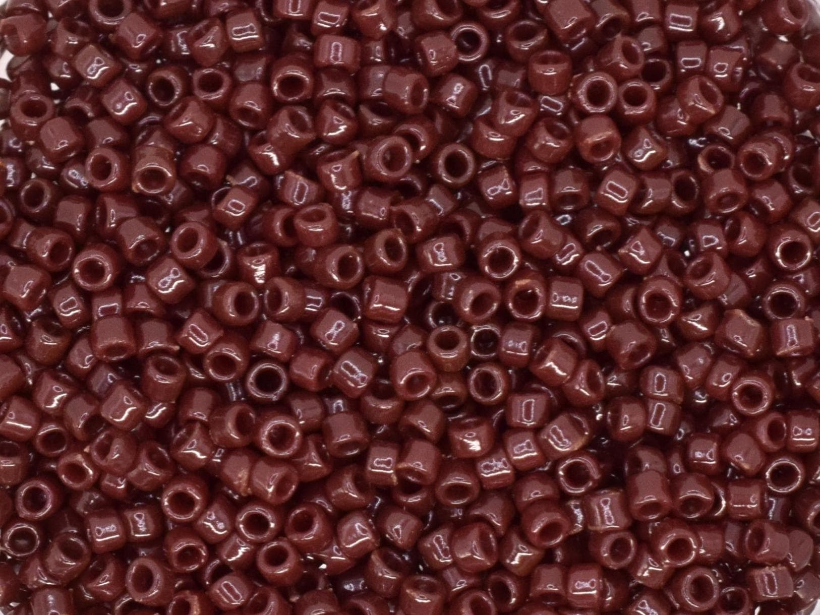 5g Toho seed beads 15/0, Opaque oxblood, TR-15-46, japanese beads, brown beads, size 15 seed beads, tiny beads, Toho brown seed beads