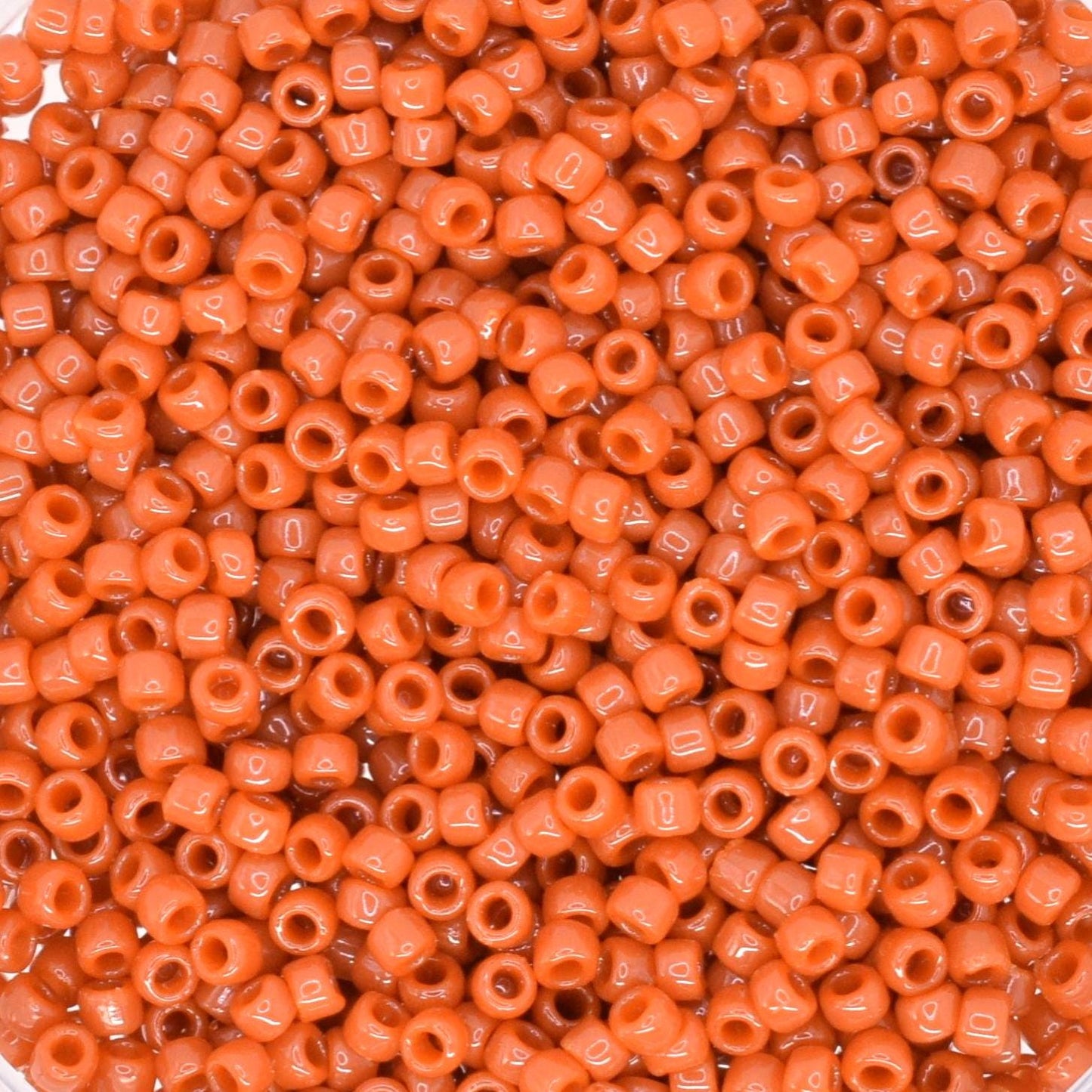 5g Toho seed beads 15/0, Opaque terracotta, TR-15-46L, japanese beads, light brown beads, tiny beads, Toho red brown seed beads