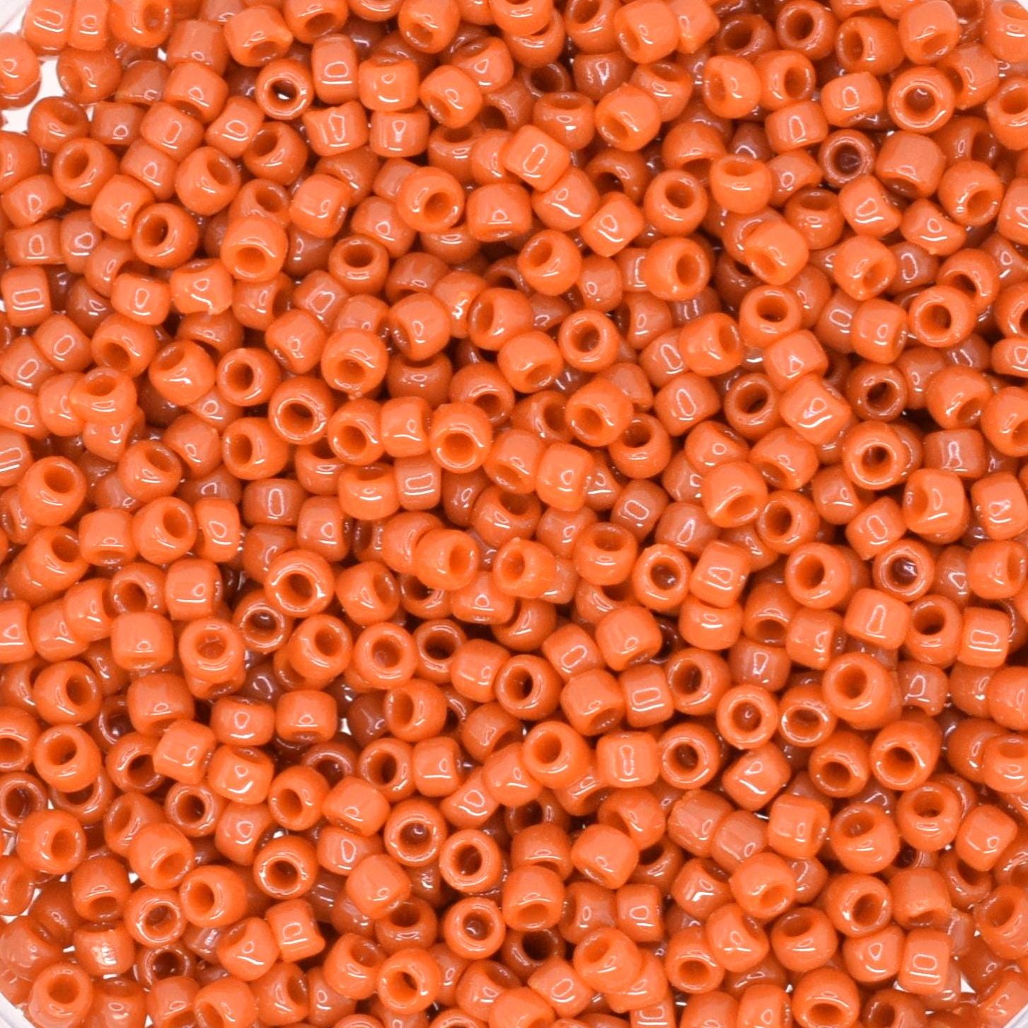 5g Toho seed beads 15/0, Opaque terracotta, TR-15-46L, japanese beads, light brown beads, tiny beads, Toho red brown seed beads