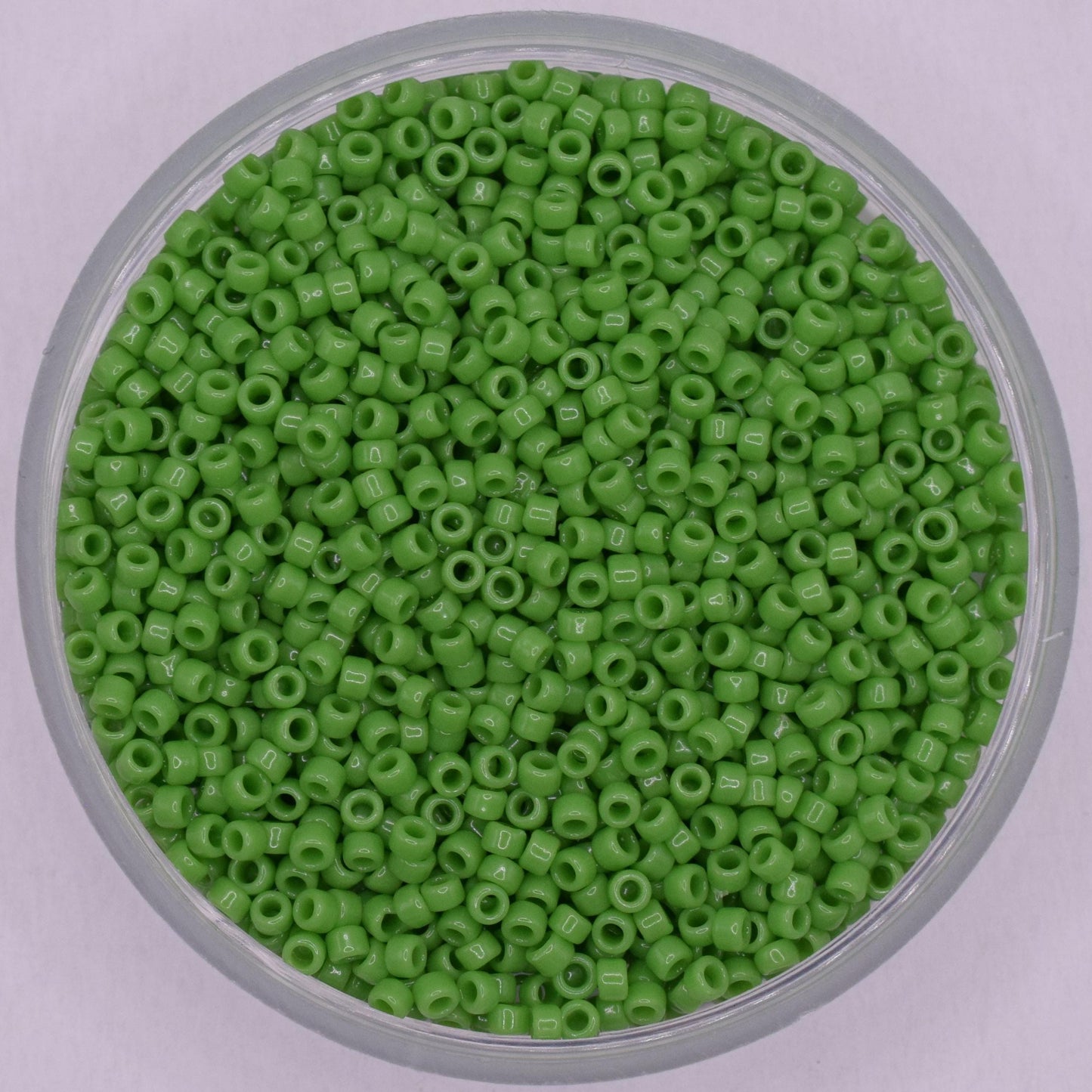 5g Toho seed beads 15/0, Opaque mint green, TR-15-47, japanese beads, green beads, tiny beads, Toho green seed beads