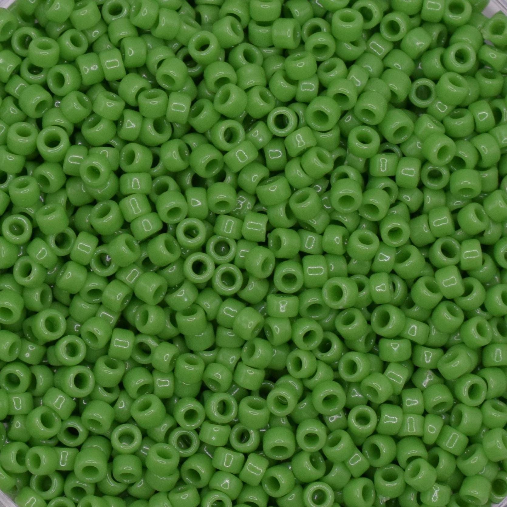 5g Toho seed beads 15/0, Opaque mint green, TR-15-47, japanese beads, green beads, tiny beads, Toho green seed beads