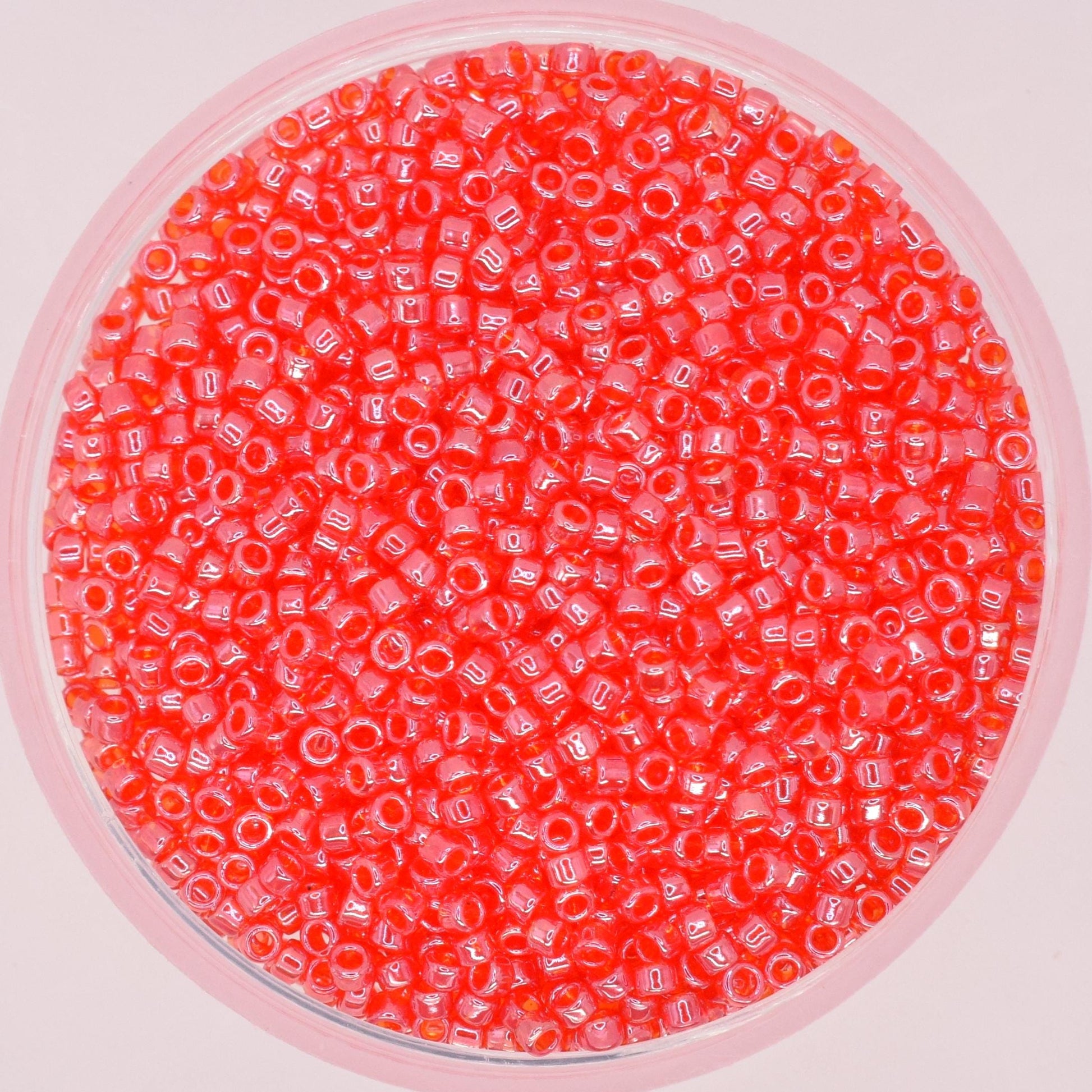 5g Toho seed beads 15/0, Transparent lustered siam ruby, TR-15-109B, japanese beads, red beads, tiny beads, Toho red seed beads