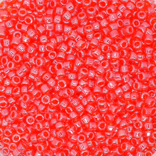 5g Toho seed beads 15/0, Transparent lustered siam ruby, TR-15-109B, japanese beads, red beads, tiny beads, Toho red seed beads