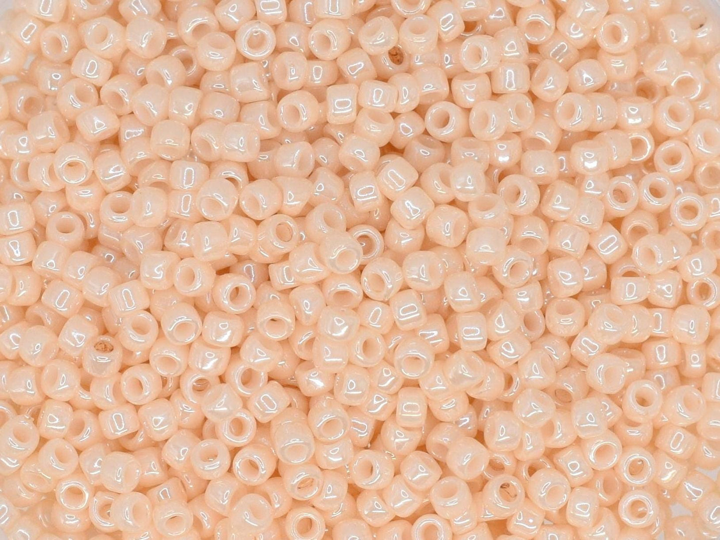 5g Toho seed beads 15/0, Opaque lustered light beige, TR-15-123, japanese beads, off white beads, tiny beads, Toho cream seed beads