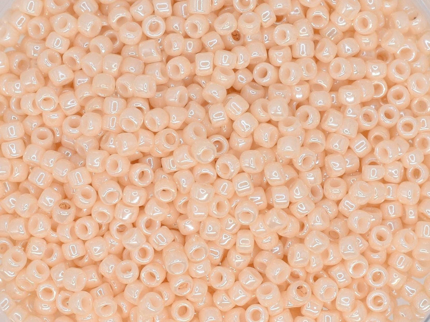 5g Toho seed beads 15/0, Opaque lustered light beige, TR-15-123, japanese beads, off white beads, tiny beads, Toho cream seed beads