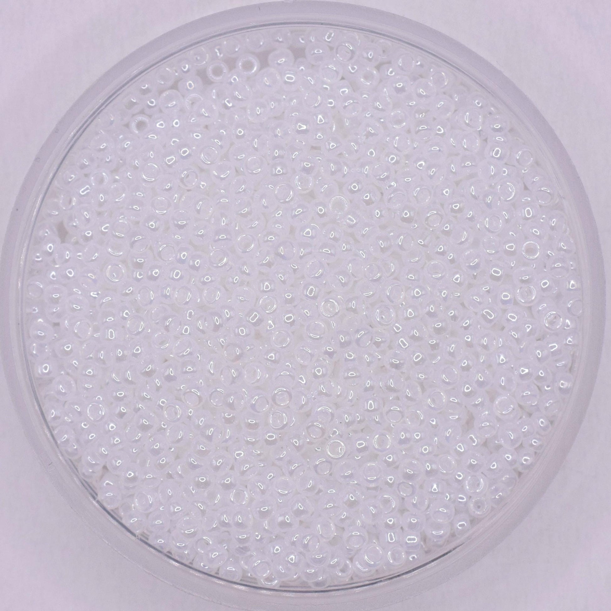 5g Toho seed beads 15/0, Ceylon snowflake, TR-15-141, japanese beads, ceylon white beads, tiny beads, Toho luster white seed beads