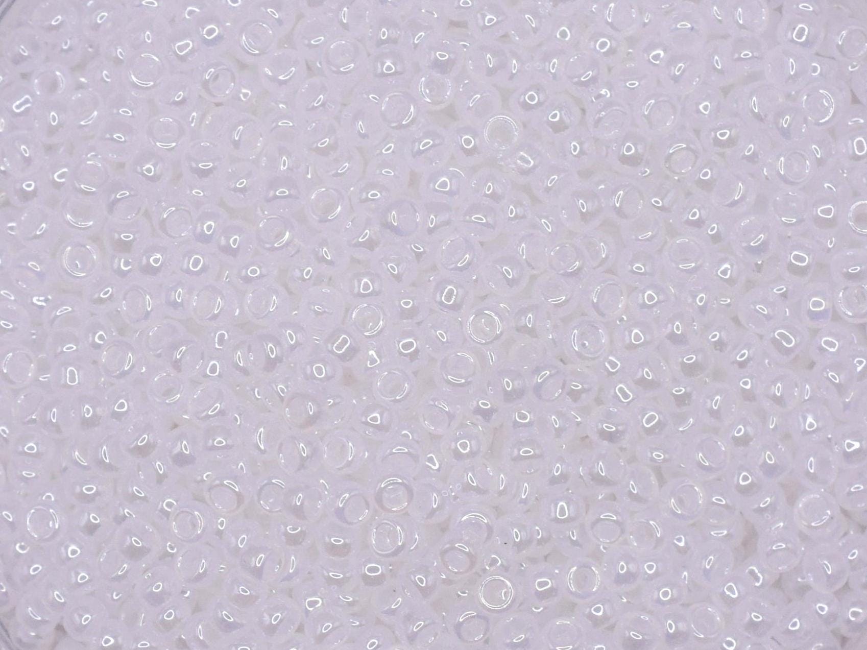 5g Toho seed beads 15/0, Ceylon snowflake, TR-15-141, japanese beads, ceylon white beads, tiny beads, Toho luster white seed beads