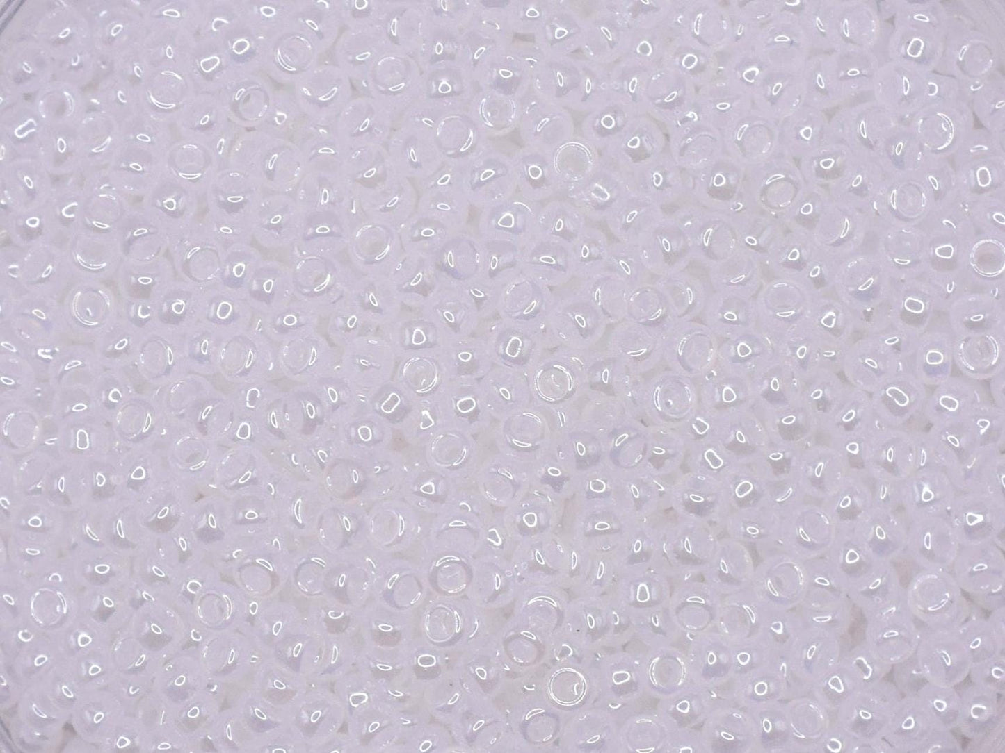 5g Toho seed beads 15/0, Ceylon snowflake, TR-15-141, japanese beads, ceylon white beads, tiny beads, Toho luster white seed beads