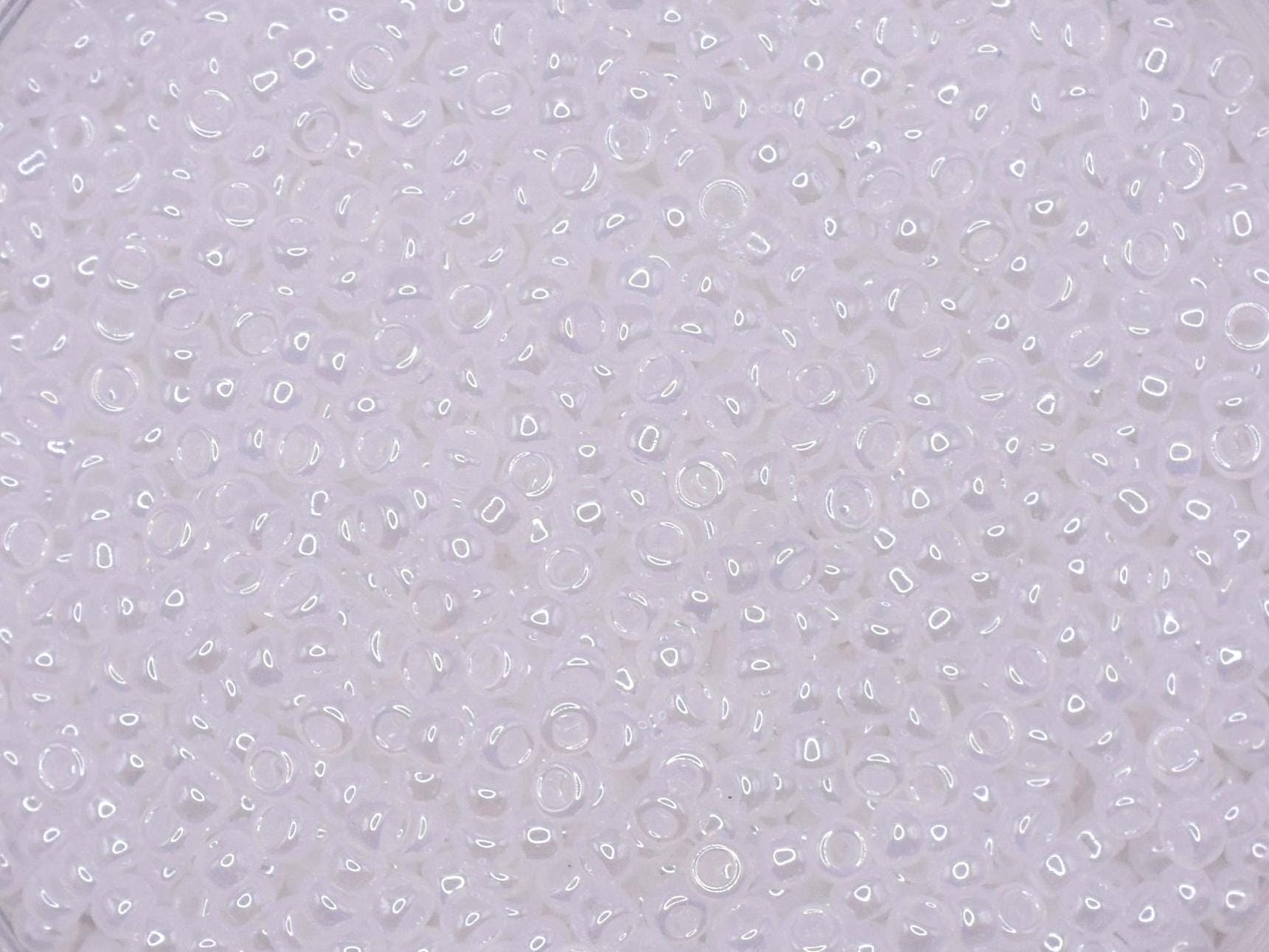 5g Toho seed beads 15/0, Ceylon snowflake, TR-15-141, japanese beads, ceylon white beads, tiny beads, Toho luster white seed beads