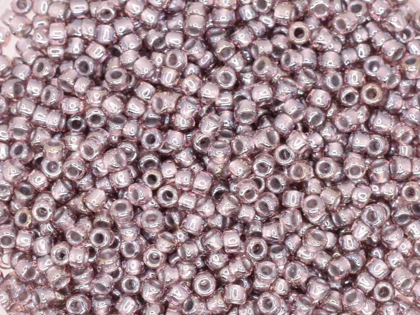 5g Toho seed beads 15/0, Silverlined luster medium amethyst, TR-15-1010, japanese beads, transparent purple, tiny beads, dark violet