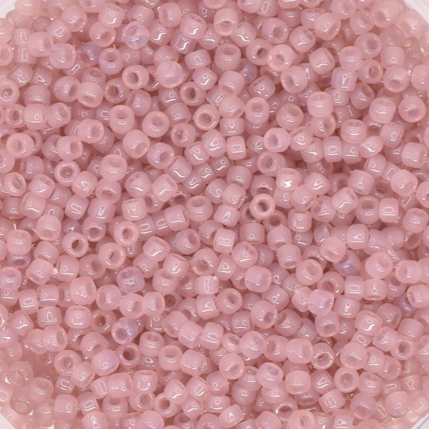 5g Toho seed beads 15/0, Translucent dusty rose, TR-15-1151, japanese beads, transparent pink, tiny beads, light pink