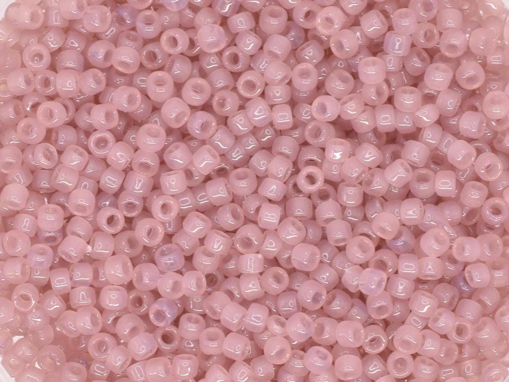 5g Toho seed beads 15/0, Translucent dusty rose, TR-15-1151, japanese beads, transparent pink, tiny beads, light pink