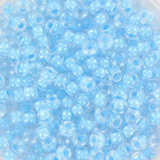 10g Miyuki seed beads 8/0 luminous turquoise 4300, japanese beads, turquoise blue beads, size 3mm, bright color beads, Miyuki blue beads