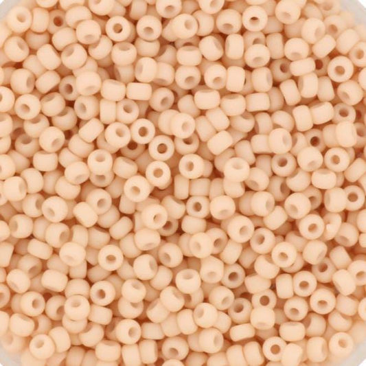 10g Miyuki seed beads 11/0, opaque matte blush 2023, japanese beads high quality, soft pink rocailles, size 11 2mm