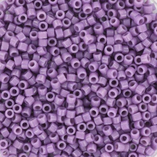 Miyuki Delica beads duracoat opaque dark orchid, 5g 11/0 DB2139, cylindrical beads, dark purple Miyuki, DB 2139, Delica opaque violet