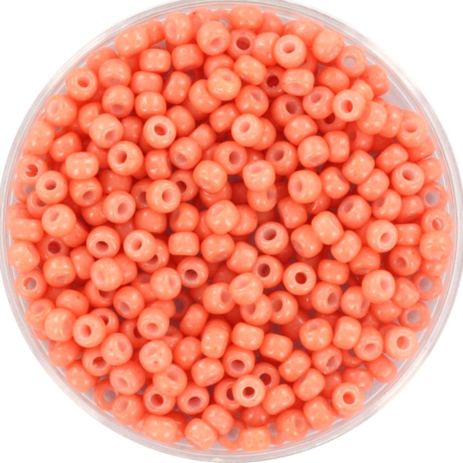 10g Miyuki seed beads 8/0, duracoat opaque dark salmon 4462, japanese beads, 3mm, pink color rocailles, Miyuki round beads