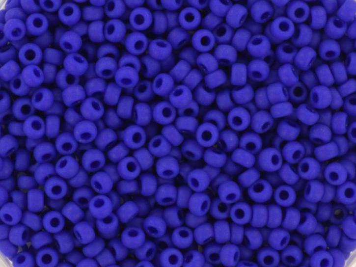 Miyuki seed beads 11/0, Opaque matte cobalt 414F, 10g japanese beads, opaque blue beads, size 2mm, dark blue beads, Miyuki blue