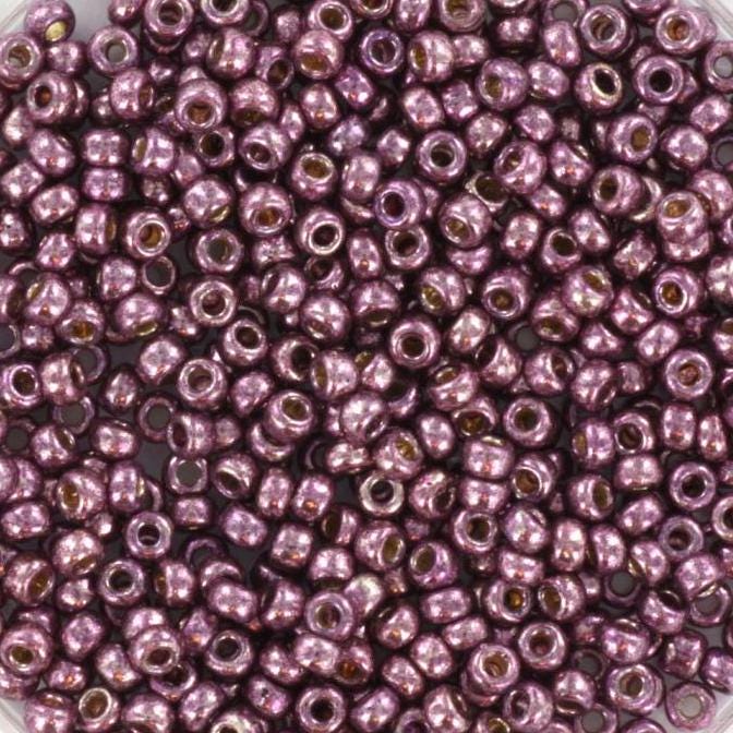 Miyuki seed beads duracoat galvanized eggplant 11/0 4220, japanese beads, round rocailles, Miyuki metallic purple, small glass beads