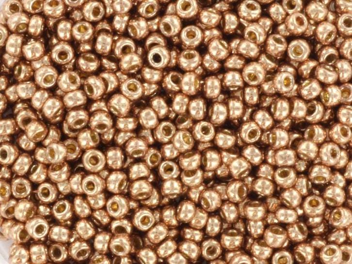 10g Miyuki seed beads duracoat galvanized soft champagne 11/0 5104, japanese beads, round rocailles, miyuki rose gold