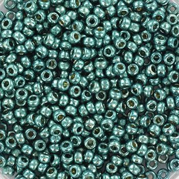 Miyuki seed beads duracoat galvanized sea foam 11/0 4217, japanese beads, round rocailles, Miyuki metallic green, small glass beads