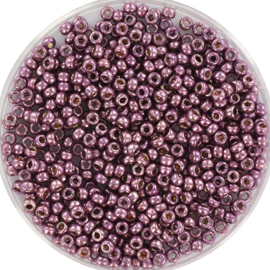 Miyuki seed beads duracoat galvanized eggplant 11/0 4220, japanese beads, round rocailles, Miyuki metallic purple, small glass beads