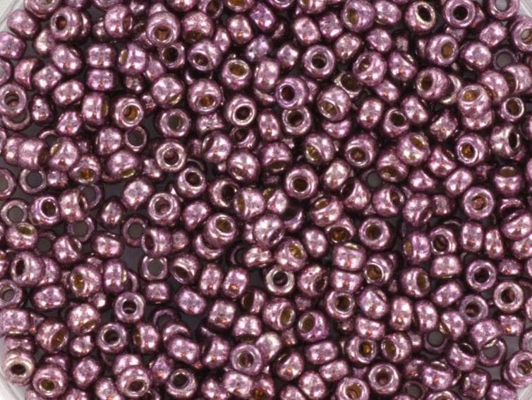 Miyuki seed beads duracoat galvanized eggplant 11/0 4220, japanese beads, round rocailles, Miyuki metallic purple, small glass beads