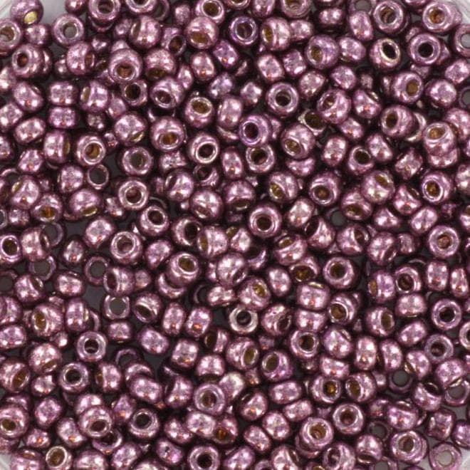 Miyuki seed beads duracoat galvanized eggplant 11/0 4220, japanese beads, round rocailles, Miyuki metallic purple, small glass beads