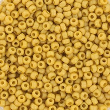 10g Miyuki seed beads 11/0, opaque glazed frosted citron, color 4692, japanese beads, matte yellow, frosted glazed yellow, dark yellow