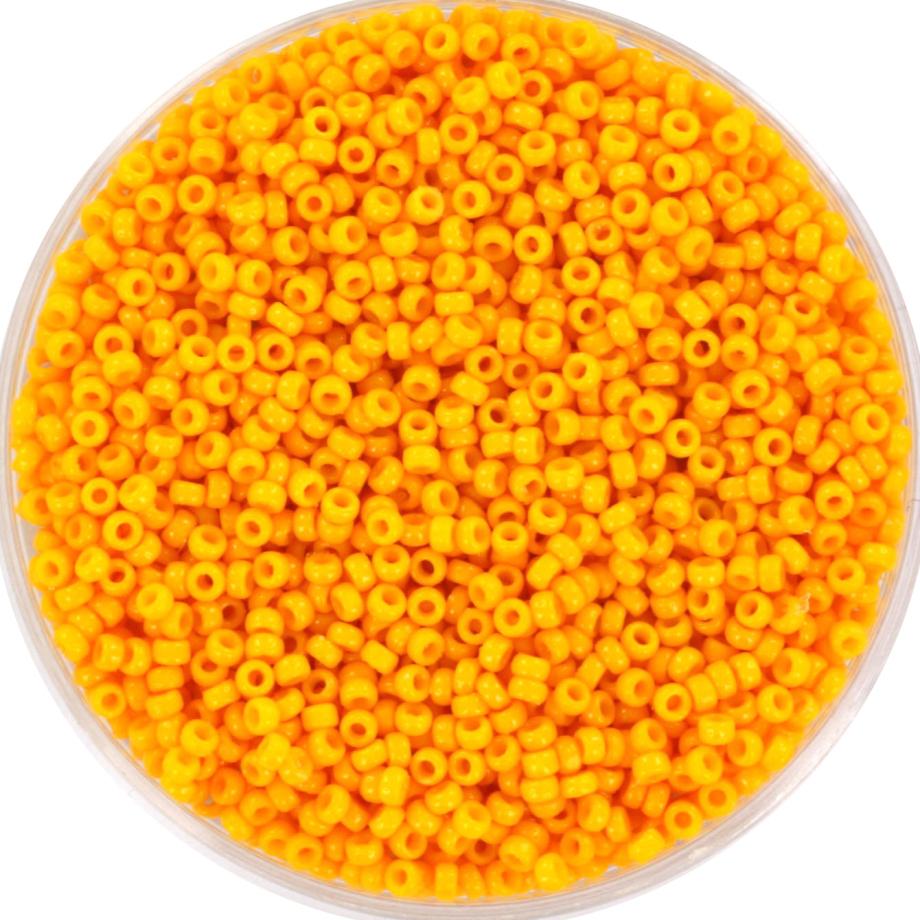 Miyuki seed beads duracoat light squash, size 15/0, color 4453, beads from japan, round rocailles, tiny beads orange