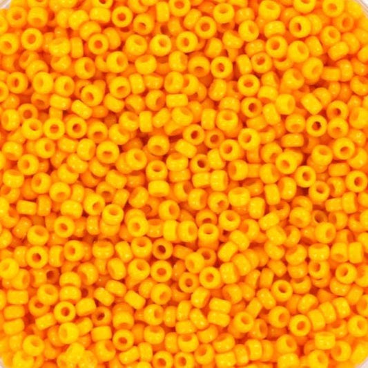 Miyuki seed beads duracoat light squash, size 15/0, color 4453, beads from japan, round rocailles, tiny beads orange