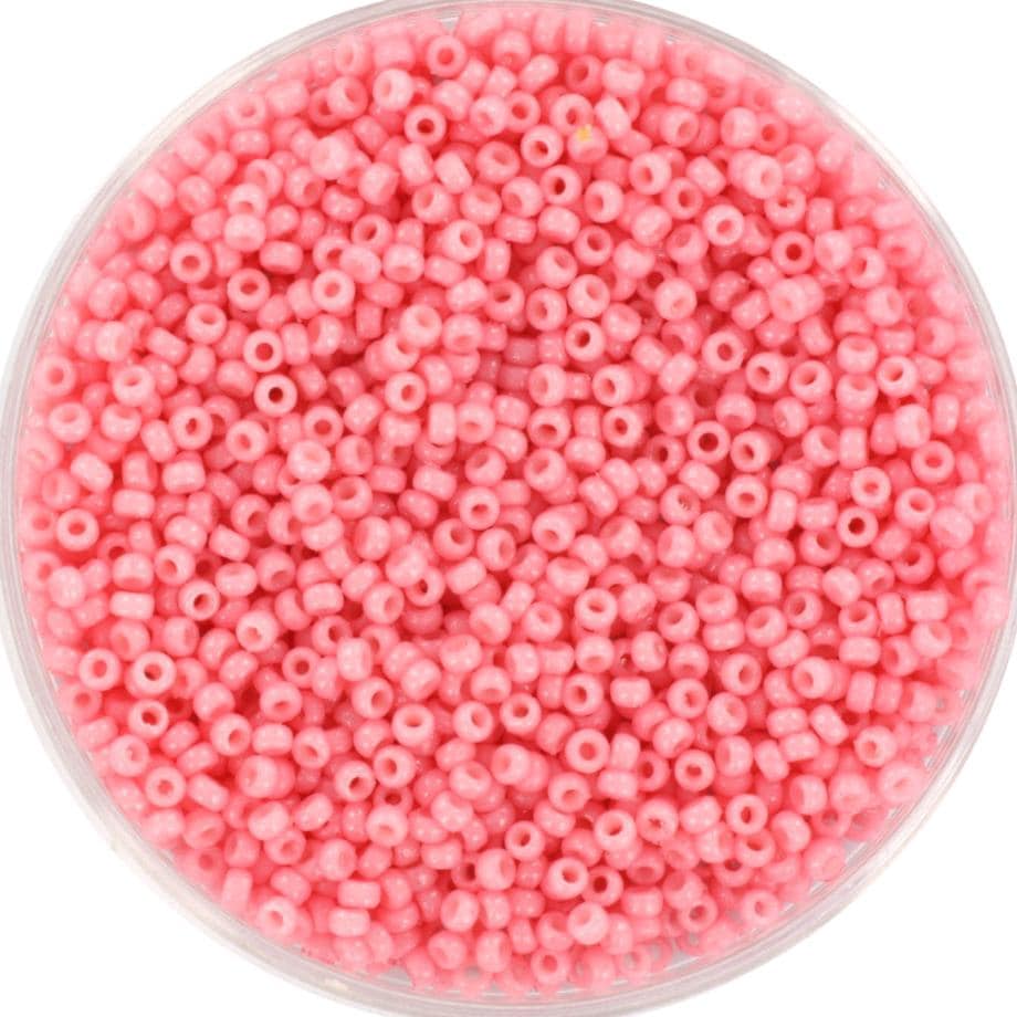 Miyuki seed beads duracoat lychee, size 15/0, color 4463, beads from japan, round rocailles, tiny beads pink, light pink beads