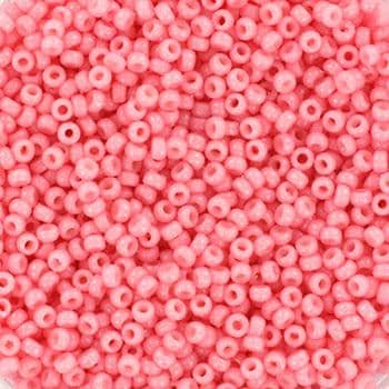 Miyuki seed beads duracoat lychee, size 15/0, color 4463, beads from japan, round rocailles, tiny beads pink, light pink beads